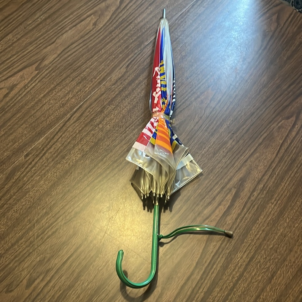 Vintage College Logo Clear Umbrella - Picture 5 of 5
